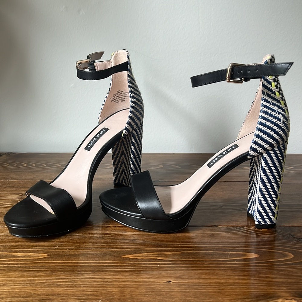Nine West Block Heels, size 7 - Picture 3 of 10